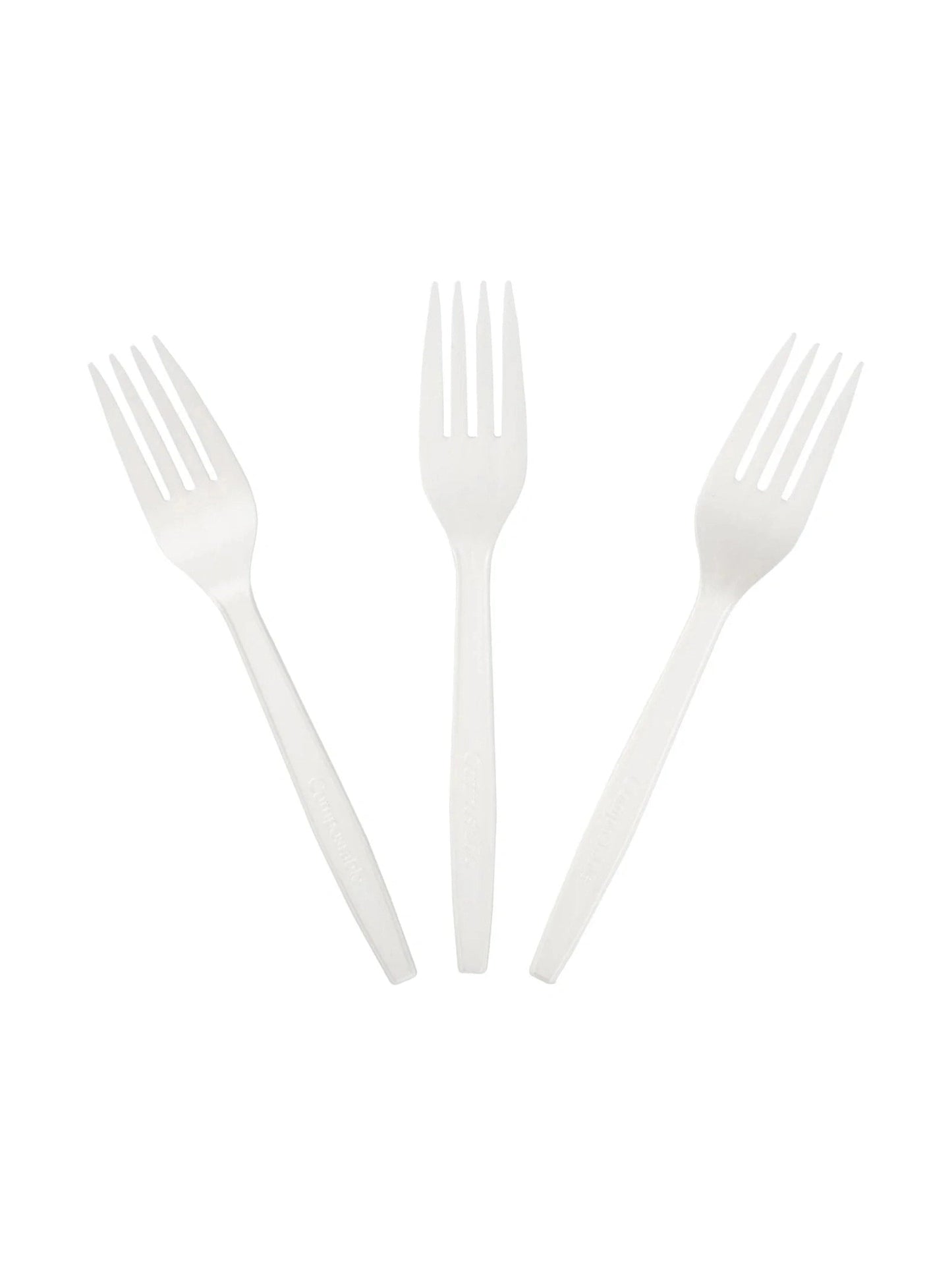 Fork Compostable PLA Bulk 1000/ctn