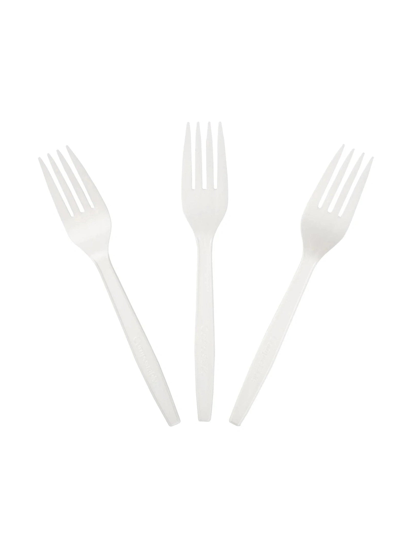 Fork Compostable PLA Bulk 1000/ctn