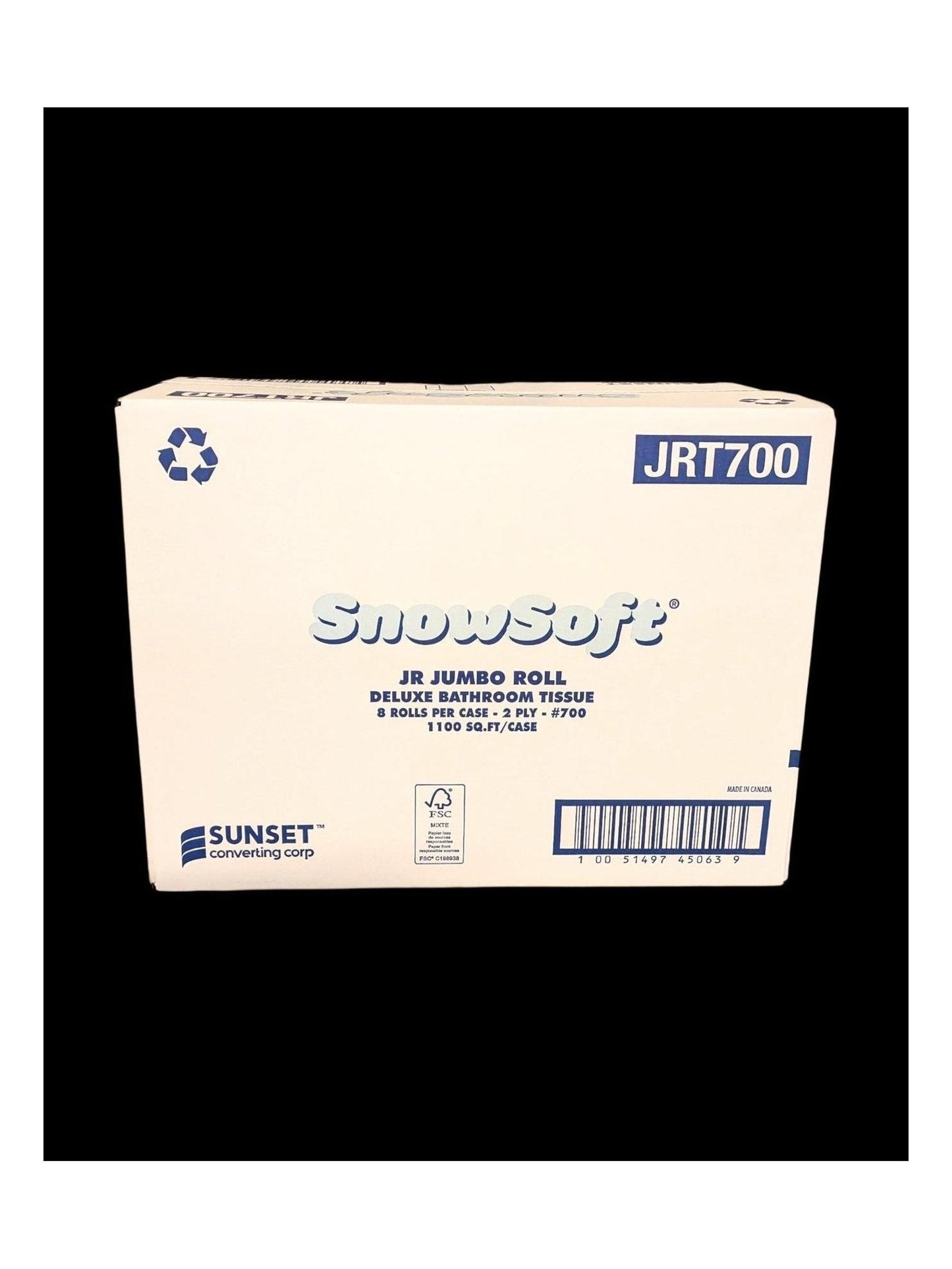 Jumbo Roll 2 Ply Bathroom Tissue 8/ctn 700ft