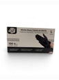 Nitrile Gloves Large Black Powder Free 100/pk