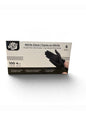 Nitrile Gloves Small Black Powder Free 100/pk