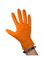 Nitrile Orange Grizzly Grip Diamond Textured 100/pk