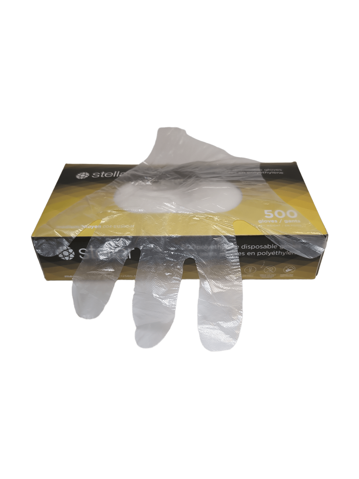 Poly Deli Gloves Medium Powder Free 500/pk