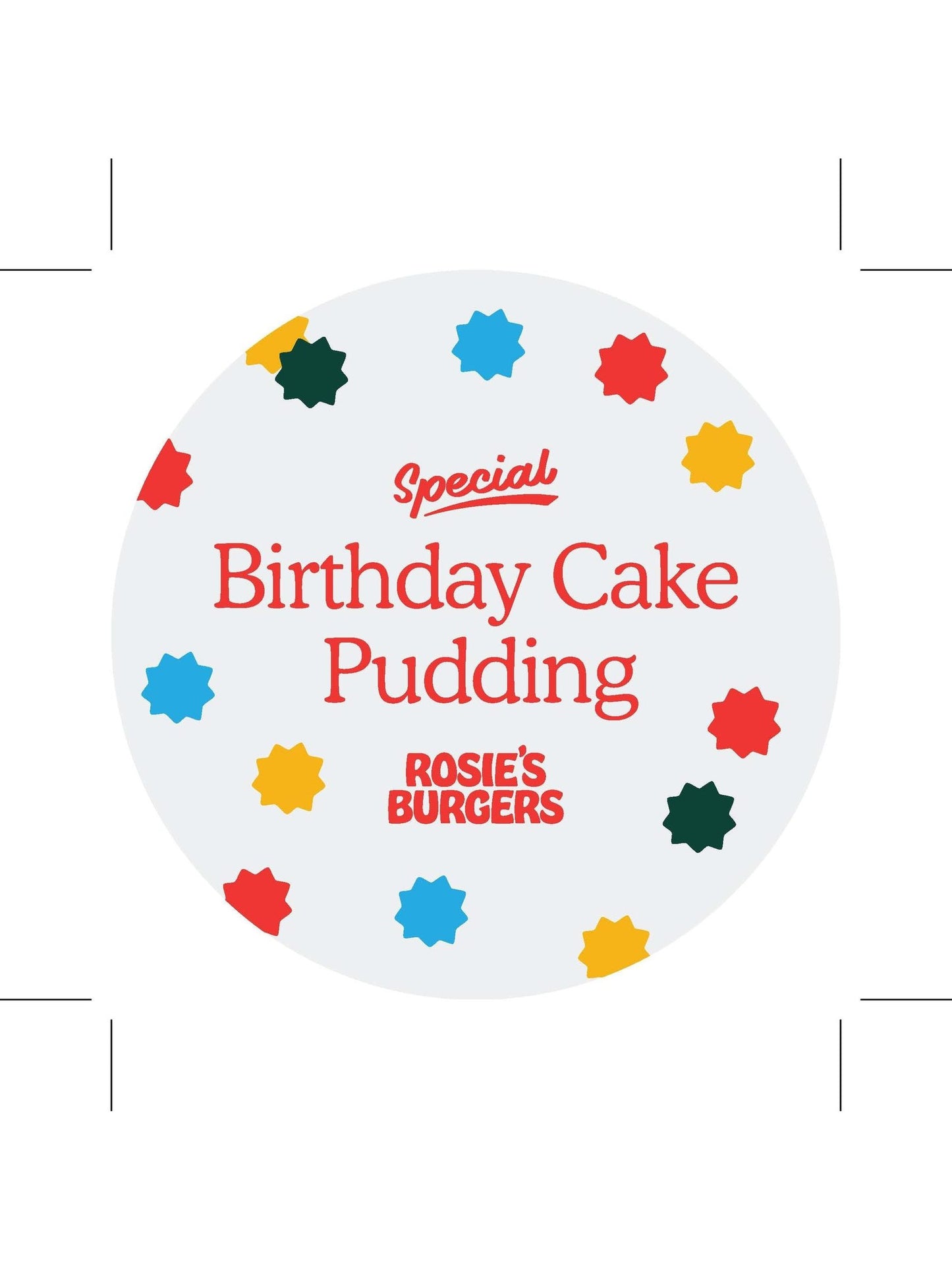 Rosie's Birthday Cake Labels 1000/roll