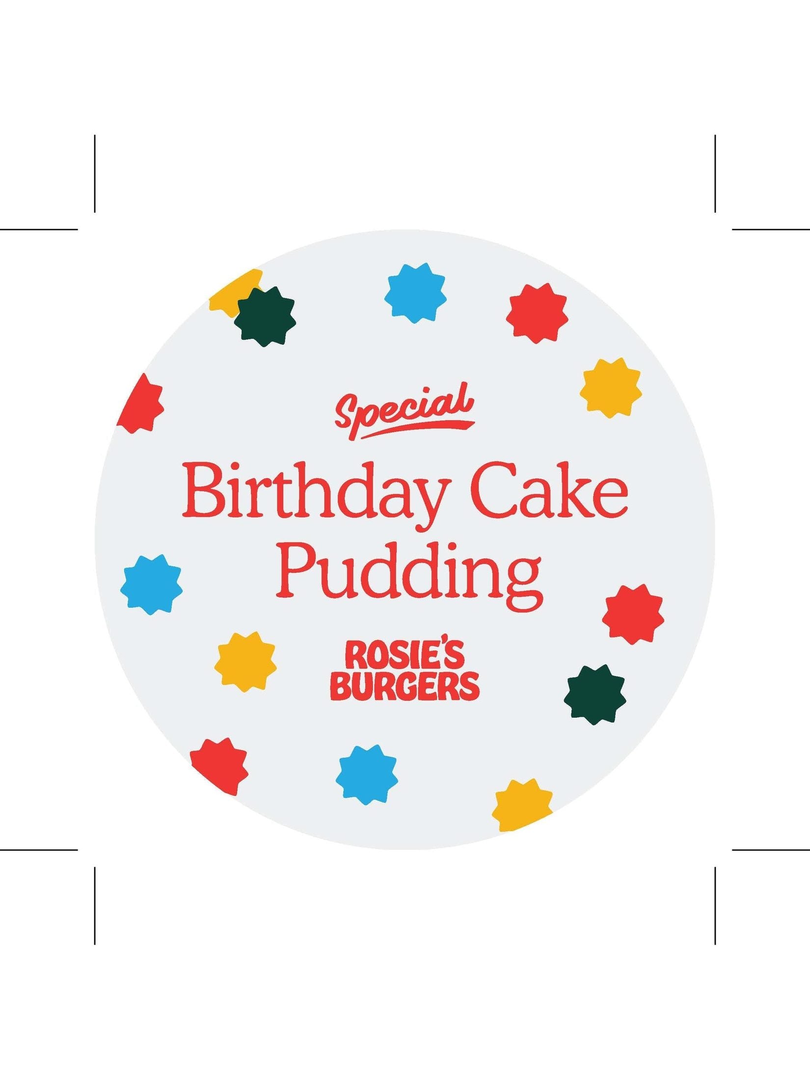 Rosie's Birthday Cake Labels 1000/roll
